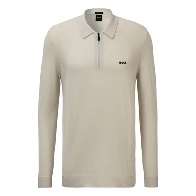 Abbildung von BOSS Momentum LITE Strickpullover, Herren, Größe: Large, Light beige