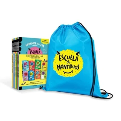 Abbildung von Aprender a leer En la Escuela de Monstruos Pack con los libros 1 8 (¡incluye un regalo!): letra MAYÚSCULA (libros para niños partir 5 años) (Montena)