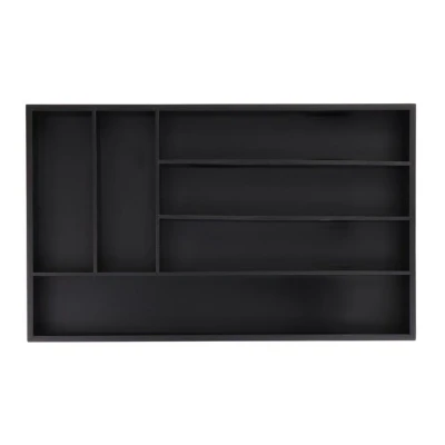 Abbildung von relaxdays Besteckkasten Schwarzer 6 Fächer