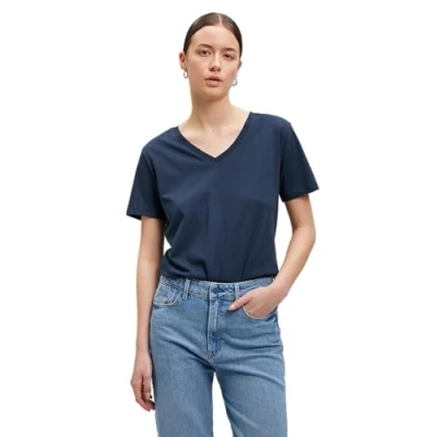 Abbildung von Mavi Tshirt basic, Damen, Größe: Small, Mood indigo