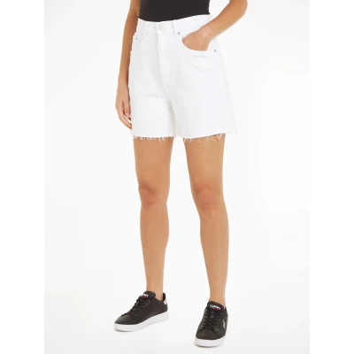 Abbildung von Tommy Jeans Shorts MOM UH SHORT BH6192 mit ausgefranstem Saum