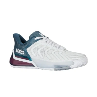 Abbildung von K SWISS Ultrashot 4 CLAY Tennisschuh für Sandplätze, Herren, Größe: 45, White/stargazer/neon blaze Textil