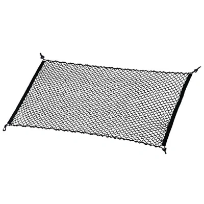 Abbildung von MICTUNING Elastisch Nylon Kofferraumnetz Lagerung Mesh Auto Gepäcknetz für Kofferraum Schwarz