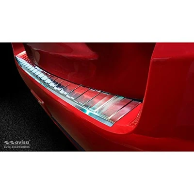 Abbildung von Avisa Edelstahl Heckstoßstangenschutz kompatibel mit Mitsubishi ASX Facelift 2019 &#039;Ribs&#039;