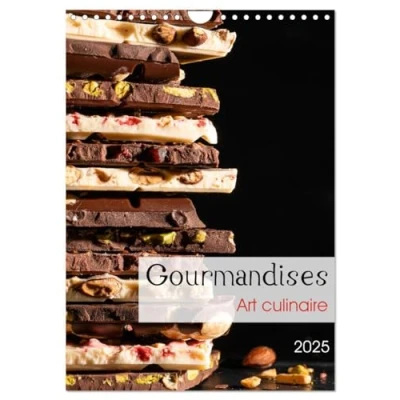 Abbildung von Gourmandises Art culinaire (Wandkalender 2025 DIN A4 hoch), CALVENDO Monatskalender