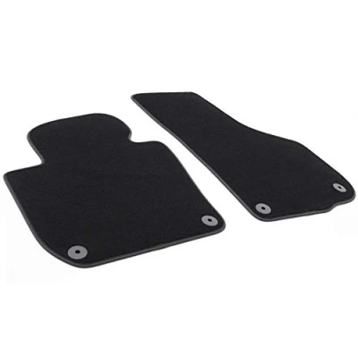 Abbildung von kh Teile Fußmatten passend bei Superb 2 II 3T Premium Velours Automatten teilig vorn schwarz