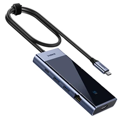 Abbildung von Inateck 10 in 1 USB C Hub, 3.2 Gen 2, 4K HDMI, 50 cm Kabel Adapter