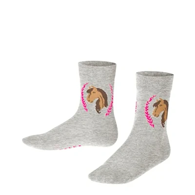 Abbildung von Falke Horse WITH Pattern Socken für Kinder, Größe: 19/22, Light grey