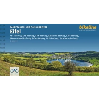 Abbildung von Bahntrassen und Fluss Radwege Eifel: Ahr Radweg, Enz Erft Kalkeifel Kyll Maare Mosel Prüm ... LiveUpdate (Bikeline Radtourenbücher)