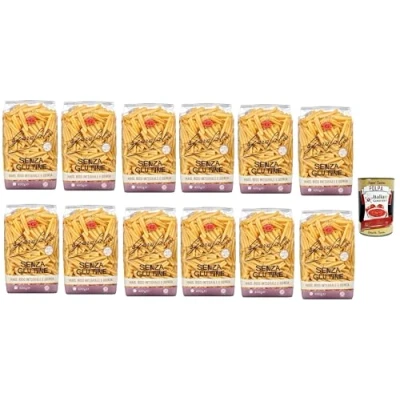 Abbildung von 12x Pasta Casarecce senza Glutine Glutenfreie Nudeln gluten free 400g + Italian Gourmet Polpa