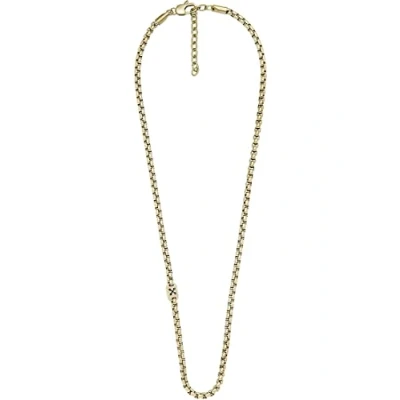 Abbildung von Fossil Gold TONE Halskette goldcoloured, Herren, Größe: One Size, coloured
