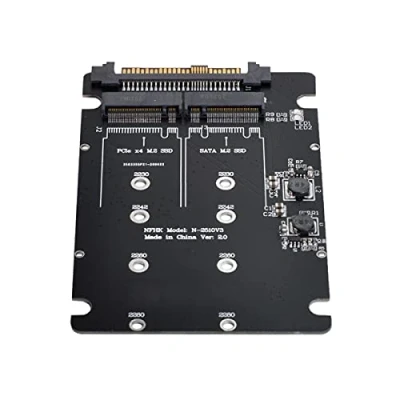 Abbildung von Cablecc SFF 8639 NVME U.2 to Combo NGFF M.2 M Key SATA PCIe SSD Adapter for Mainboard Replace 750 p3600 p3700