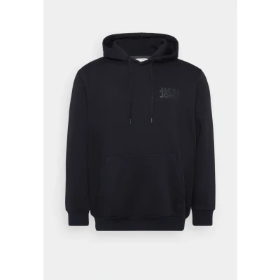 Abbildung von Jack &amp; Jones Jjecorp LOGO Sweat HOOD Kapuzenpullover, Herren, Größe: 5XL, Black