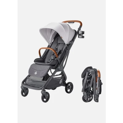 Abbildung von Ergobaby Metro3 Deluxe Kinderwagen Buggy mit Liegefunktion, Baby ab Geburt bis 22kg (0 4 Jahre), Einhändig Zusammenklappbar und Autositz Kompatibel, Pearl Grey