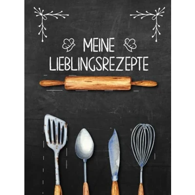 Abbildung von XXL Rezeptbuch Meine Lieblingsrezepte Leeres Kochbuch zum selbst gestalten mit Inhaltsverzeichnis ca. DIN A4: Perfekt sammeln und eintragen deiner glänzendes Hardcover