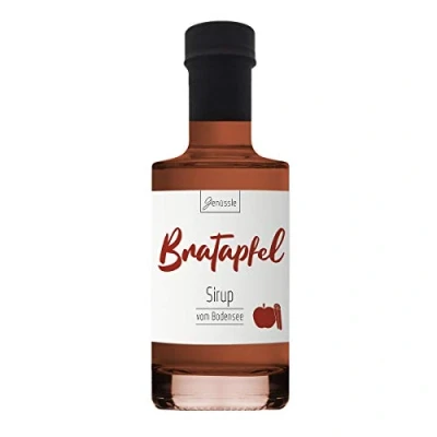 Abbildung von Bratapfel Sirup 200ml Genüssle Apfelsirup vom Bodensee Äpfel natürlich ohne Zusatzstoffe