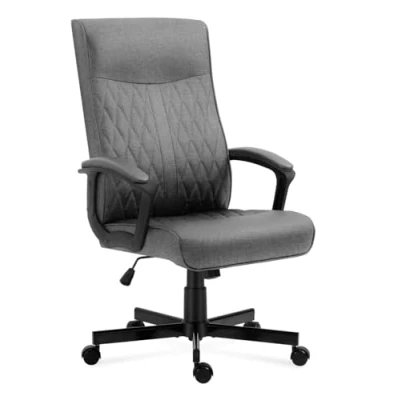 Abbildung von huzaro Mark Adler Boss 3.2 Chef Sessel ergonomisch profilierte Bürostuhl Schreibtischstuhl Form Gaszylinder PU Gummiräder Tilt Plus Mechanismus bis 130 kg belastbar Grau