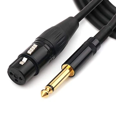 Abbildung von NANYI 6,35 mm TRS Stereo Stecker auf XLR Interconnect Audio Mikrofon Kabel (6.35 F 10Meters)