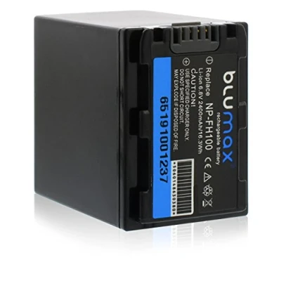 Abbildung von Blumax NP FH100 Akku kompatibel mit diversen Sony Kameras 2400mAh 6,8V 16,3Wh