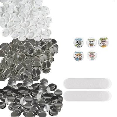 Abbildung von VEVOR Buttonmaschine Knopfmachermaschine 32mm 500Stk Buttonstanzmaschine