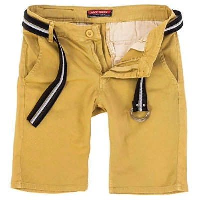 Abbildung von Rock Creek Herren Chino Shorts Hose Kurz Chinoshorts Inkl Gürtel Männer Sommer Bermuda Stretch Rc 2133 31 Camel