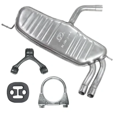 Abbildung von Schalldämpferset Auspuff Endtopf für Seat Altea 1 I 2004 10/2011 1.4 TSI 2.0 TDI