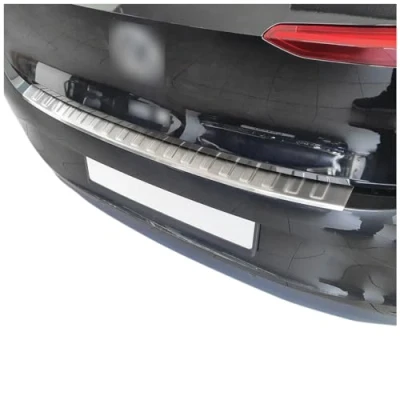 Abbildung von tuning art BL1001 Ladekantenschutz mit Abkantung passend für Volkswagen ID.3 2020 2022, Farbe:Silber