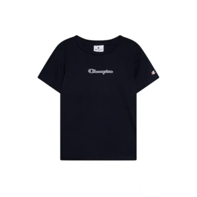 Abbildung von Champion Graphic Crewneck WITH Large LOGO Tshirt print für Kinder, Größe: 126/131, Navy