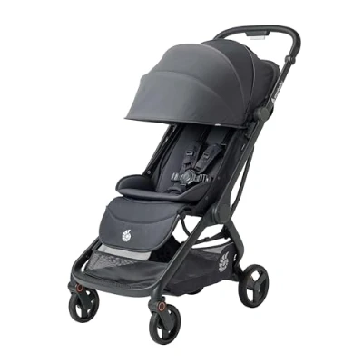 Abbildung von Ergobaby Metro3 Kinderwagen Buggy mit Liegefunktion, Baby ab Geburt bis 22kg (0 4 Jahre), Zusammenklappbar und Autositz Kompatibel, höhenverstellbarer Griff, ergonomischer Sitz, Graphite Grey