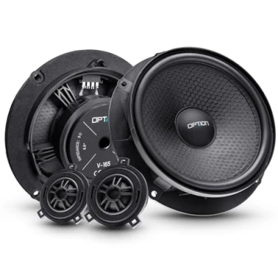 Abbildung von Option Front Lautsprecher Set kompatibel mit Skoda Scala 100% Plug &amp; Play Kompo System 70 Watt RMS, 3 Ohm, 91 dB Wirkungsgrad