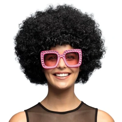 Abbildung von Boland 86020, Smart Dress Perücke, Erwachsene, Jedes Geschlecht, Polyester, Polyethylen, Schwarz, 200 g