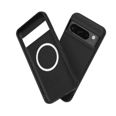 Abbildung von RhinoShield Case kompatibel mit [Pixel 8 Pro] SolidSuit MagSafe Stoßdämpfende &amp; schlanke Schutzhülle Premium Finish 3.5 Meter Fallschutz Klassisches Schwarz