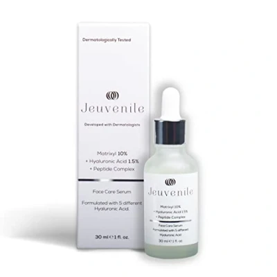 Abbildung von Jeuvenile Matrixyl Face Care Serum, Anti Aging, Faltenreduzierung, Feuchtigkeitsspendend, Glattere Haut, für Alle Hauttypen, 50ml