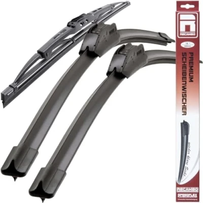 Abbildung von Recambo SCHEIBENWISCHER VORNE + HINTEN kompatibel für VOLVO V40 Kombi BJ 1999 2004 (3er Set: 525mm / 500mm 400mm)