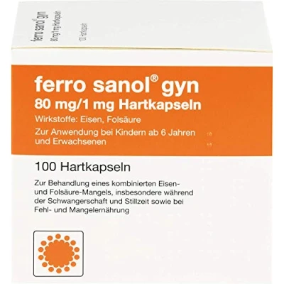 Abbildung von Ferro Sanol gyn Hartkaps.m.msr.überz.Pel 100 St