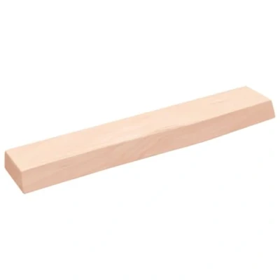 Abbildung von vidaXL Wandregal, Holzregal Regal Handgefertigt mit Baumkante, Wandboard Regalbrett Deko, Bücherregal Hängeregal, 60x10x4cm Massivholz Eiche Unbehandelt