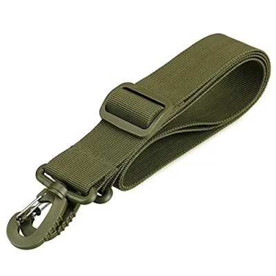 Abbildung von 155cm Taschengurt, Ersatz Schultergurt für Taschen, 3,8cm Breite, Verstellbare Schulterriemen Taschenriemen Reisetasche, Sporttasche, Armeegrün