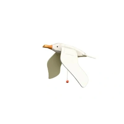 Abbildung von Holz M&ouml;we klein, (Spannweite 55cm)