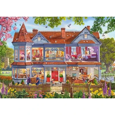 Abbildung von Schmidt Spiele Puzzle Haus im Frühling, 1000 Puzzleteile