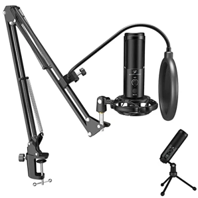 Abbildung von SCHALLFORT Mikrofon Vibe7 ONE (7 teilig), 192 kHz/24 bit, USB Plug &amp; Play, AUX, Touch, Kondensator, Set
