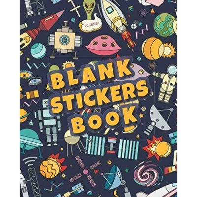 Abbildung von space Blank Sticker Book: Planet Earth Galaxy Book Album for Collecting stickers kids Adults Boys and Girls