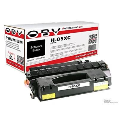 Abbildung von Kompatibel OBV Toner ersetzt HP CE505x 05X 6500 Seiten schwarz