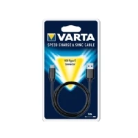 Abbildung von Varta 57944101401, 1 m, USB A, C, 3.2 Gen (3.1 1), Männlich/Männlich, Schwarz
