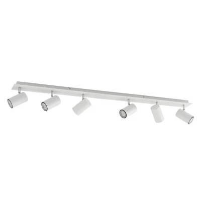 Abbildung von Lindby Deckenstrahler Joffrey, 116 cm, weiß, 6 flg., GU10
