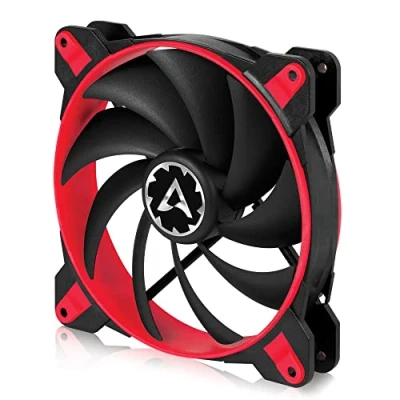 Abbildung von ARCTIC BioniX F140 140 mm Gaming Gehäuse Lüfter mit PWM PST, Case Fan PST Anschluss (PWM Sharing Technology), Reguliert RPM synchron, 200 1800 U/min. Rot