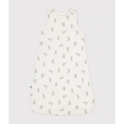Abbildung von Petit Bateau BABY Gigoteuse Unisex Nachtwäsche Schlafsack für Kinder, Größe: 67/81, Marshmallow/gris