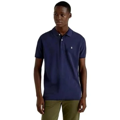 Abbildung von United Colors of Benetton Short Sleeve Poloshirt, Herren, Größe: XS, Blue