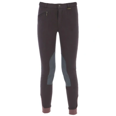 Abbildung von HKM Reithose Penny Easy Kniebesatz Dunkelgrau 134