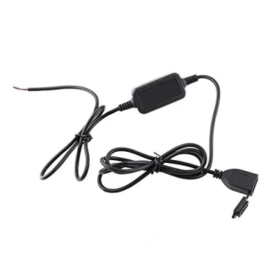Abbildung von Motorrad USB Ladegerät, 12V 24V zu 5V Transformator Ladekabel Wasserdichtes Konverter Netzteil Buchsen Ladegerät für Smartphone GPS