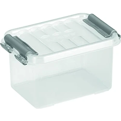 Abbildung von SUNWARE Q Line Box 0,4 Liter 118 x 77 62mm transparant/metallic